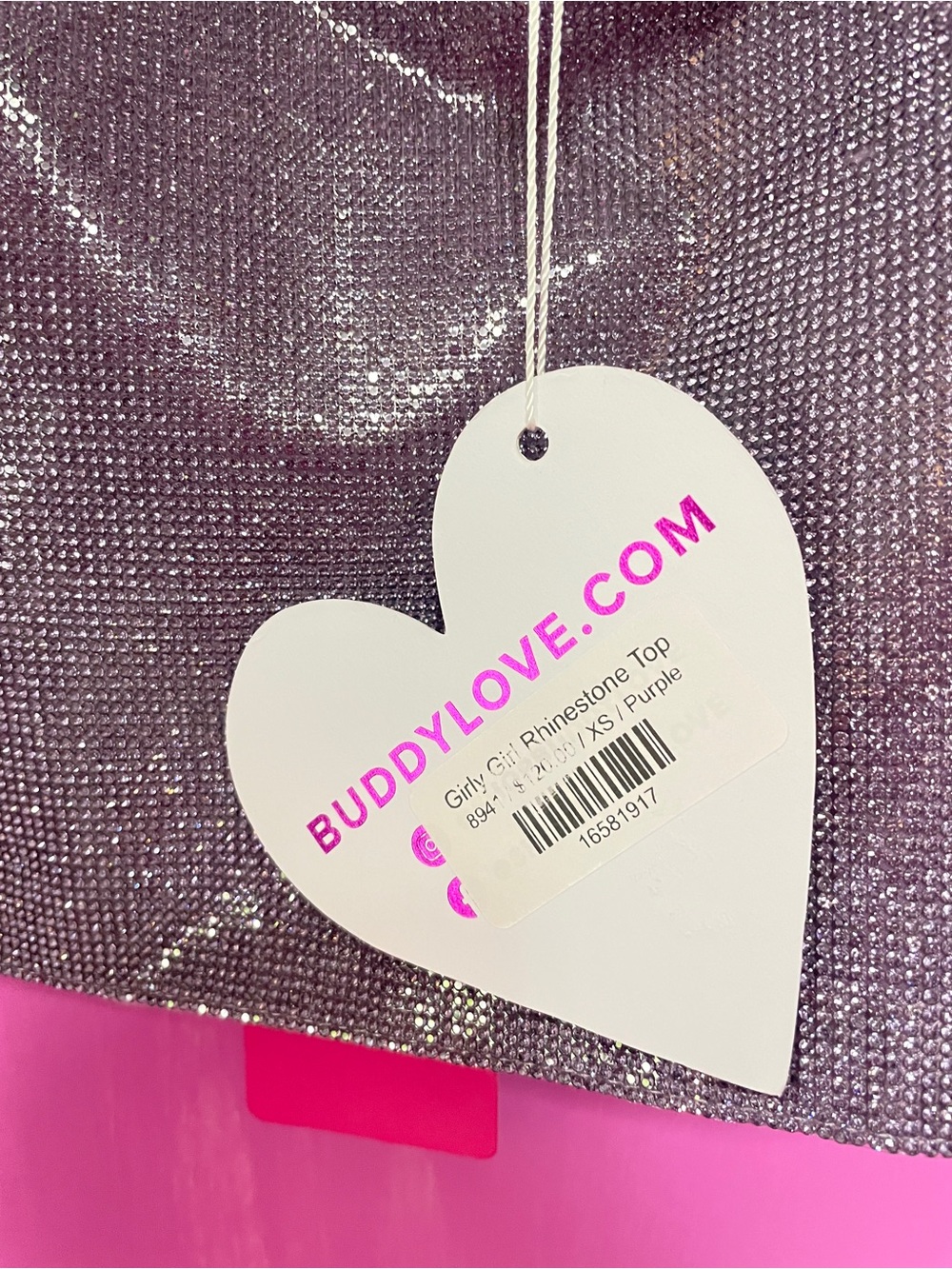 Buddy Love Silver Sparkle Tank Top - Metallic Sheen - Picture 3 of 5